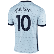 20/21 Chelsea Away Light Blue Man Soccer Jersey Pulisic #10