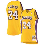 Los Angeles Lakers 2008-2009 Kobe Bryant Mitchell & Ness Yellow Jersey Hardwood Classics Man (BRYANT #24)