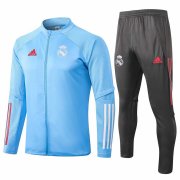 2020-21 Real Madrid Blue Man Soccer Training Jacket Tracksuit