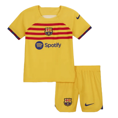 22/23 Barcelona Fourth Away Soccer Jersey + Shorts Kids