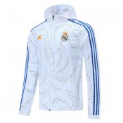21/22 Real Madrid White All Weather Windrunner Jacket Mens
