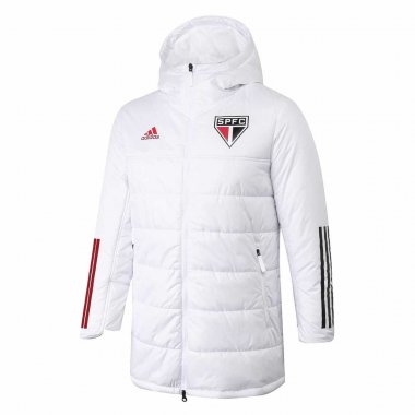 2020-21 Sao Paulo FC White Man Soccer Winter Jacket