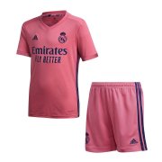 20/21 Real Madrid Away Pink Kids Soccer Kit (Jersey + Short)