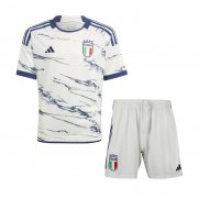 2023 Italy Away Soccer Jersey + Shorts Kids
