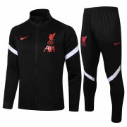 21/22 Liverpool Black Soccer Training Suit(Jacket + Pants) Man