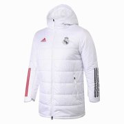 2020-21 Real Madrid White Man Soccer Winter Jacket
