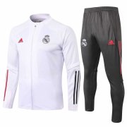 2020-21 Real Madrid White Man Soccer Training Jacket Tracksuit