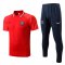 22/23 PSG Red Soccer Training Suit Polo + Pants Mens