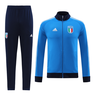 22/23 Italy Blue Soccer Training Suit Jacket + Pants Mens