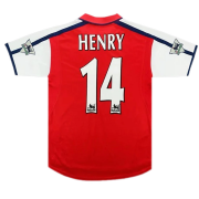 (Retro Henry #14) 2000/2001 Arsenal Home Soccer Jersey Mens