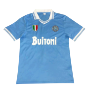86/87 Napoli Home Blue Retro Man Soccer Jersey