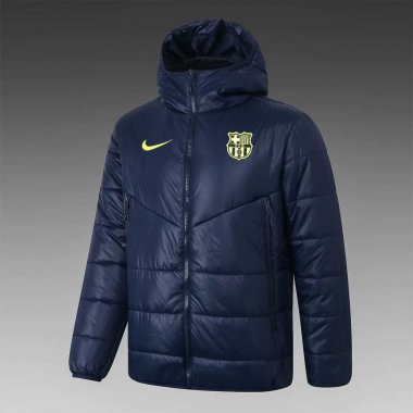 2020-21 Barcelona Navy Man Soccer Winter Jacket
