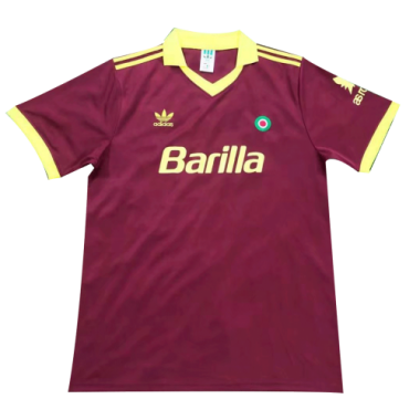 91/92 AS Roma Home Red Retro Man Soccer Jersey