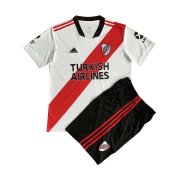 21/22 River Plate Home Soccer Jersey + Short Kids