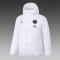 2020-21 PSG X Jordan White Man Soccer Winter Jacket