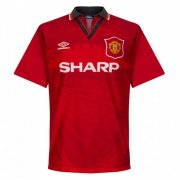 94/96 Manchester United Home Red Retro Man Soccer Jersey