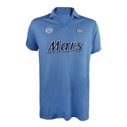 89/90 Napoli Home Blue Retro Man Soccer Jersey