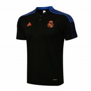 21/22 Real Madrid Black Soccer Polo Jersey Mens