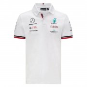 Mercedes AMG Petronas 2021 White F1 Team Polo Jersey Man