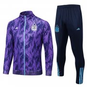 2023 Argentina Purple Soccer Training Suit Jacket + Pants Mens