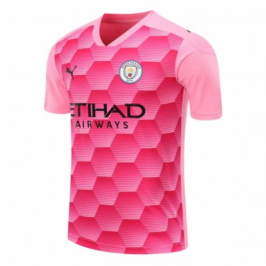 2020-21 Manchester City Goalkeeper Pink Man Soccer Jersey