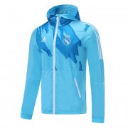 21/22 Real Madrid White All Weather Windrunner Jacket Mens