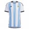 (Player Version) 2023 Argentina 3-Star Home World Cup Champions Soccer Jersey Mens