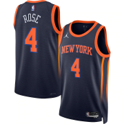 (Derrick Rose #4) 22/23 New York Knicks Brand Navy Swingman Jersey - Statement Mens