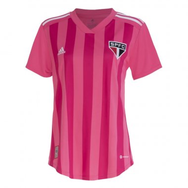 (Camisa Outubro Rosa) 22/23 Sao Paulo FC Pink Soccer Jersey Womens