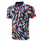 20/21 Barcelona Colorful Man Soccer Polo Jersey