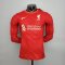 (Player Version) 21/22 Liverpool Home Long Sleeve Mens Soccer Jersey