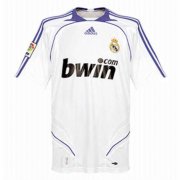 07/08 Real Madrid Home White Retro Man Soccer Jersey