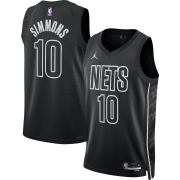 (Ben Simmons #10) 22/23 Brooklyn Nets Black Swingman Jersey Mens