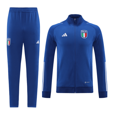 22/23 Italy Blue Soccer Training Suit Jacket + Pants Mens